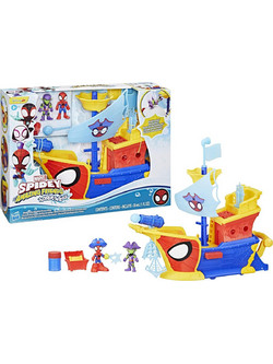 Hasbro Marvel Spidey & His Amazing Friends Water-Webs Ahoy Bubble Pirate Ship Σετ Φιγούρες Δράσης για 3+ Ετών