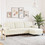 vidaXL Τριθέσιος Καναπές Βελούδινος Μπεζ 226x77x80cm 3278285