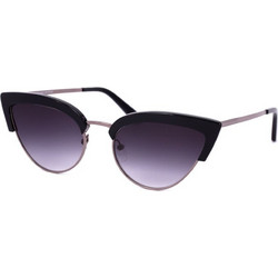 Moritz MO11426 Γυναικεία Γυαλιά Ηλίου Cat Eye Μεταλλικά Ασημί με Μαύρο Φακό