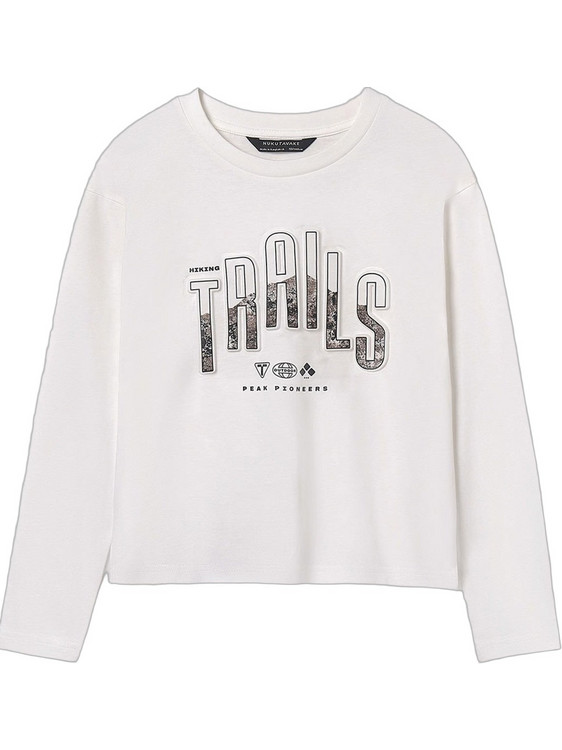 Mayoral Παιδικό T-Shirt Μακρυμάνικο Λευκό 15-07007-028