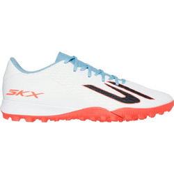 Skechers SKX2 Club TF 252134-WTQP Ποδοσφαιρικά Παπούτσια με Σχάρα Λευκά Πορτοκαλί