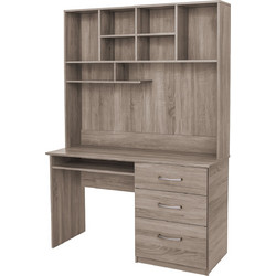 PoliHome Fusion Γραφείο Ξύλινο με Βιβλιοθήκη 120x53x192cm 162843469