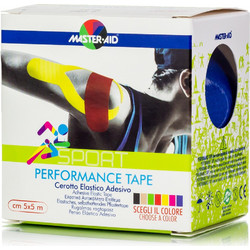 Master Aid Sport Performance Tape Ταινία Κινησιολογίας 5cm x 5m Μπλε 1τμχ