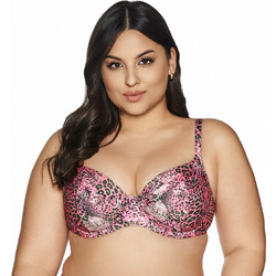 Ava Bikini Top με Ενίσχυση Animal Print Ροζ SK216MAXI
