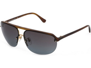 Lozza SL4260 0706 Ανδρικά Γυαλιά Ηλίου Aviator Μεταλλικά Μαύρα με Μαύρο Φακό