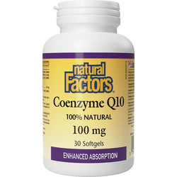 Natural Factors Coenzyme Q10 100mg 30 Μαλακές Κάψουλες
