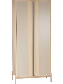Liberta Δίφυλλη Ντουλάπα Ρούχων Maison Μπεζ 84.6x50x185cm 06-0125