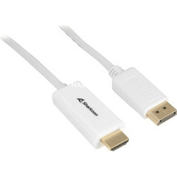Sharkoon Καλώδιο DisplayPort 1.2 to HDMI Male 2m White 4044951037711
