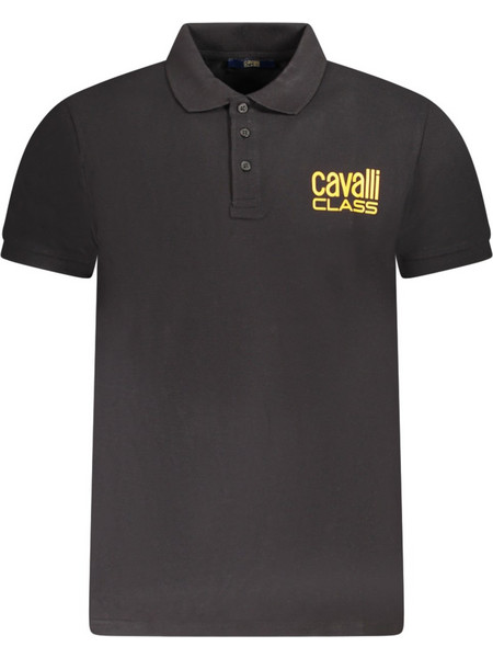 Cavalli Ανδρική Μπλούζα Polo Κοντομάνικη Μαύρη RXT64B-KB017-05051