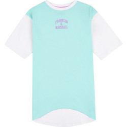 Franklin & Marshall Παιδικό T-Shirt Κοντομάνικο Λευκό Τιρκουάζ Φούξια FMS5010-279
