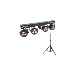 Max LED PARBAR 4-Way Φωτορυθμικό Προβολέας LED DMX RGBW