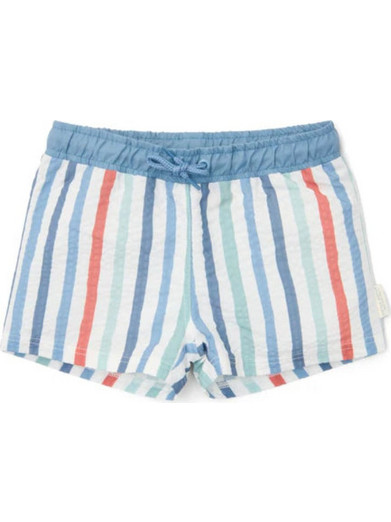 Little Dutch Βρεφικό Μαγιό Boxer για Αγόρι Γαλάζιο Λευκό Κόκκινο LD-CL250385