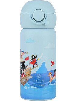 Estia Wonder Bottle Save Τhe Aegean Treasure Quest Παιδικό Παγούρι Θερμός Ανοξείδωτο Γαλάζιο 350ml