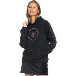 Roxy Surf Stoked Γυναικείο Φούτερ με Κουκούλα & Τσέπες Μαύρο ERJFT04615-KVJ0