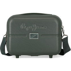 Pepe Jeans 7693933 Verde Νεσεσέρ Ταξιδίου Αδιάβροχο με Θήκες 29x15x21cm Χακί