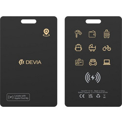 Devia G2304 Lite Tag Anti-Lost Tracker Apple Find My Black 1 Pack