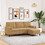 vidaXL Τριθέσιος Καναπές Βελούδινος Καφέ 197x77x80cm 3278274