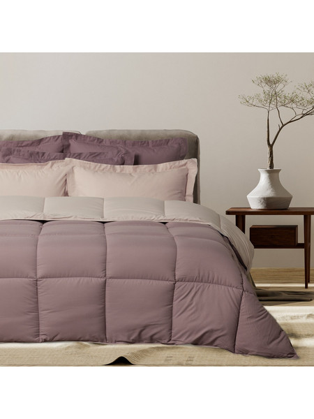 Das Home Πάπλωμα Υπέρδιπλο Hollowfiber 220x240 Happy 9691 Beige Purple