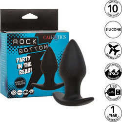 CalExotics Rock Bottom Πρωκτική Σφήνα Ασύρματη με Δόνηση 9cm Μαύρη D-241432