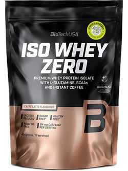 Biotech USA ISO Whey Zero Caffe Latte Πρωτεΐνη Ορού Γάλακτος Γράμμωσης Χωρίς Λακτόζη & Γλουτένη 454gr