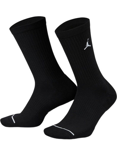 Jordan Everyday Ανδρικές Κάλτσες Ψηλές Μαύρες 3Pack DX9632-010