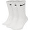 Nike Everyday Ανδρικές Κάλτσες Ψηλές Λευκές 3Pack SX7676-100