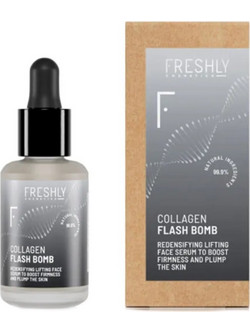 Freshly Collagen Flash Bomb Αντιγηραντικό Serum Προσώπου για Σύσφιξη με Κολλαγόνο 30ml