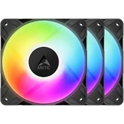 Arctic P12 Pro Case Fan 120mm ARGB με Σύνδεση 3-Pin 4-Pin PWM 3τμχ Black