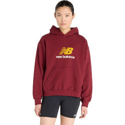 New Balance Athletics French Terry Logo Hoodie Γυναικείο Αθλητικό Φούτερ με Κουκούλα Μπορντό WT51501