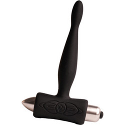 Rocks-Off Petite Sensations Teazer Πρωκτική Σφήνα Ασύρματη με Δόνηση 12.4cm Μαύρη D-244056