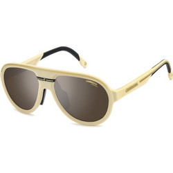 Carrera CA09/S BGH/T4 Ανδρικά Γυαλιά Ηλίου Aviator Κοκάλινα Λευκά με Μαύρο Φακό