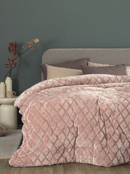 Palamaiki Κουβερτοπάπλωμα King Size Hollowfiber 240x260 Nadine 5 Pink