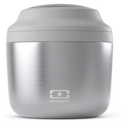 Monbento Δοχείο Φαγητού Θερμός Inox 550ml Γκρι