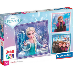 Παιδικό Puzzle Clementoni Super Color Disney Frozen 3x48 Κομμάτια 25021