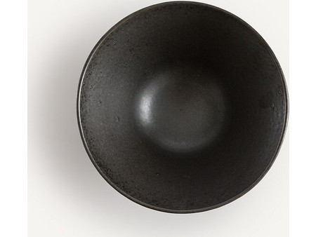 LA Redoute Kanso Μαύρο Πιάτα Βαθιά Κεραμικά 20cm 4τμχ