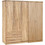 HomeMarkt Πεντάφυλλη Ντουλάπα Ρούχων Caesar Sonoma 150x42.5x181cm HM21234.02