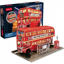 Puzzle CubicFun Londn Bus Led Edition 3D 161 Κομμάτια