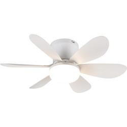 Reality Lund R67462131 Ανεμιστήρας Οροφής 53cm με Φως & Τηλεχειριστήριο Λευκός