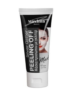 Maxima Glitter Silver Peel-Off Μάσκα Προσώπου 60ml