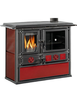 Thermozoff 4035 Ατσάλινη Ξυλόσομπα με Φούρνο 8.86kW Μπορντό