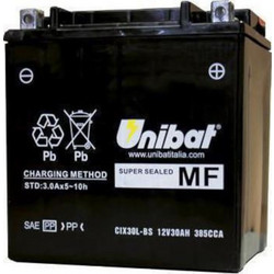 Unibat Μπαταρία Μοτοσυκλέτας CX30L 8Ah