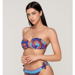Luna Bikini Top Strapless Μπλε 94470