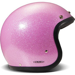 DMD Retro Glitter Pink Κράνος Μηχανής Jet