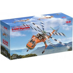 ICM S-64E Skycrane Πλαστικό Μοντέλο Ελικοπτέρου 1:35