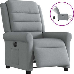 vidaXL Πολυθρόνα Relax με Υποπόδιο Ανακλινόμενη Γκρι 3303294