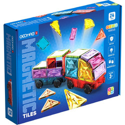 Geomag Magnetic Tiles Gems Vehicles 24τμχ