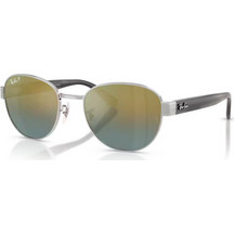 Ray-Ban RB3766CH 003/j0 Ανδρικά Γυαλιά Ηλίου Οβάλ Κοκάλινα Μαύρα με Χρυσό Φακό