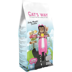 Cat’s Way Baby Powder Άμμος Γάτας Μπετονίτης με Άρωμα Πούδρα 10lt