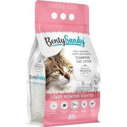 BentySandy Baby Powder Άμμος Γάτας Μπετονίτης με Άρωμα Πούδρα 10lt