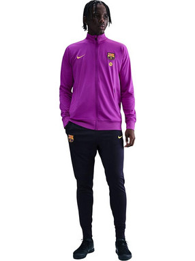 Nike FC Barcelona Ανδρικό Σετ Φόρμας με Λάστιχο Μωβ Μαύρο HJ6974-552